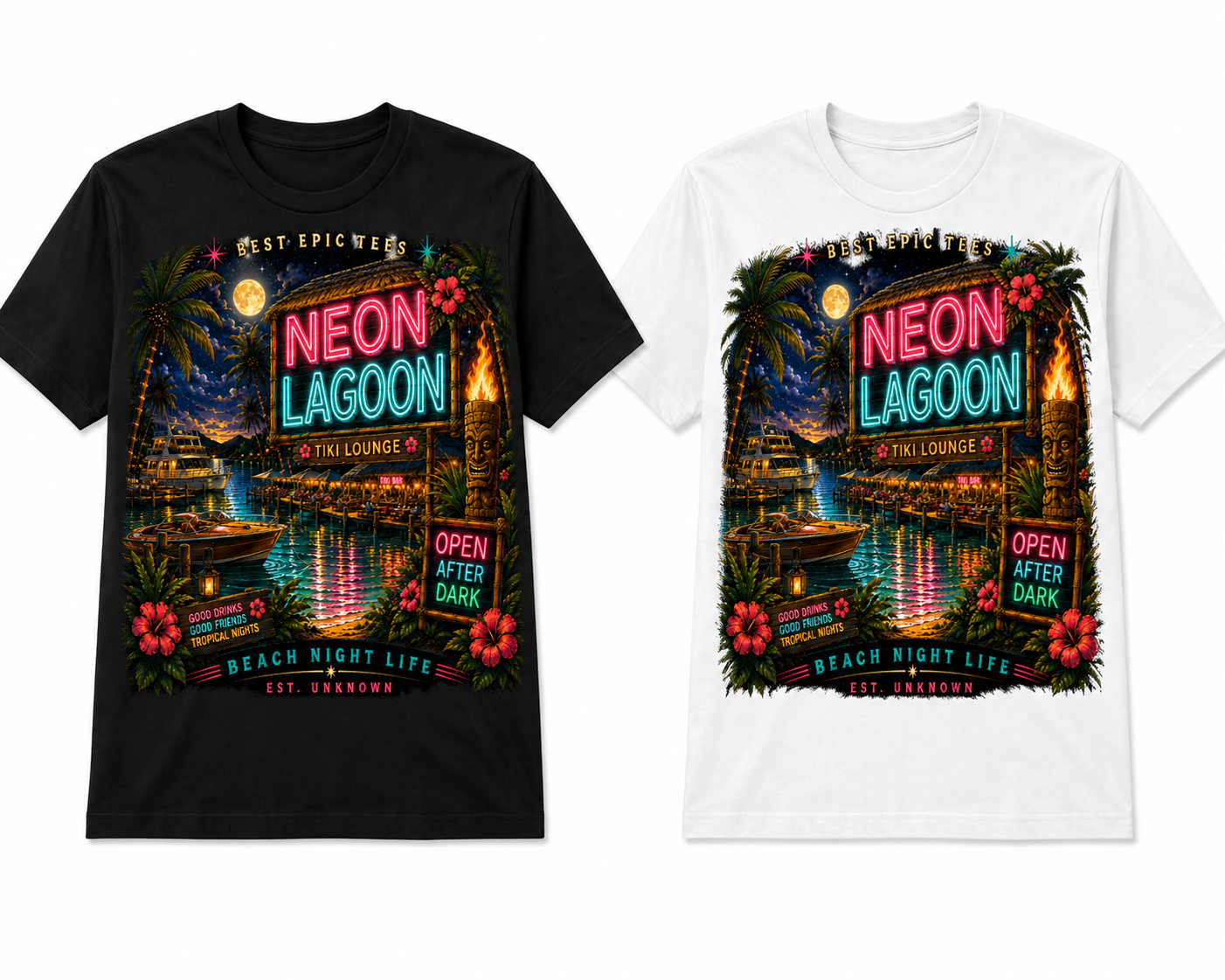 Best Epic Tees: Neon Lagoon T-Shirt
