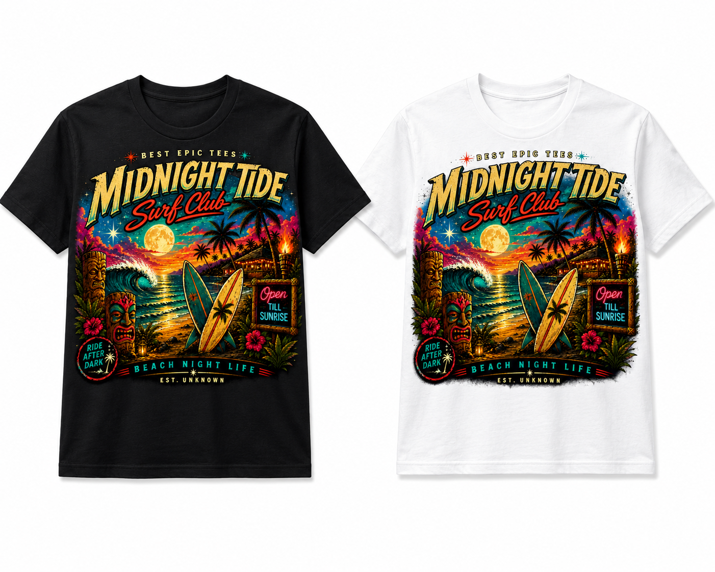 Best Epic Tees: Midnight Tide Surf Club T-Shirt